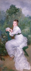 Louise nel giardino da Marie Bracquemond