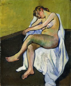 Nudo seduto, 1916
