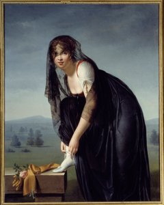 Studio di una donna dal vero, anche chiamato ritratto di Madame Subtra da Marie Denise Villers