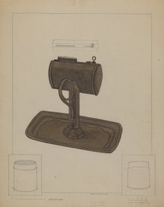 Lampada e colino per sego, c. 1936