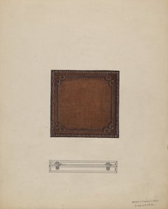Custodia per medaglie in pelle, 1936 da Marie Famularo