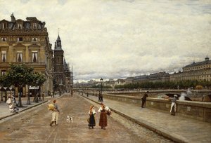 Mattina presto lungo la Senna