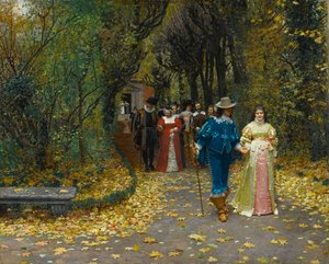 Francese:  Les fiancés I promessi sposi da Marie Francois Firmin Girard