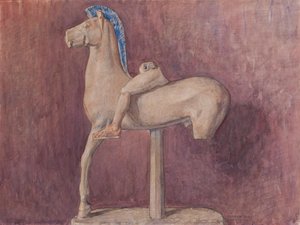 Cavallo con cavaliere (Museo dell