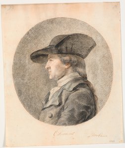 Ritratto di J.F. Clemens. Profilo a Sinistra da Marie Jeanne Clemens