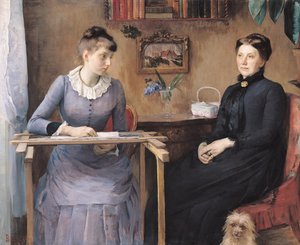 A casa o intimità, 1885 da Marie Louise Catherine Breslau