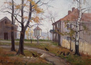 Il cortile a Voienvolden da Marie Tannæs