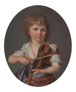 Il maestro Henri Gabiou suona il violino