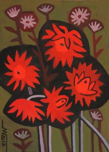 Fiori astratti rossi