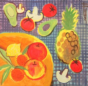 Una cucina ricca di colori da Marina Gorkaeva