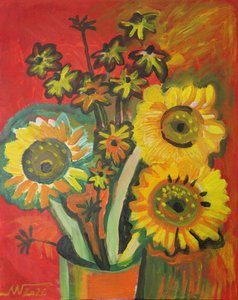 Vivace bouquet di girasoli