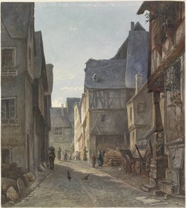 Veduta di Pünderich, sulla Mosella da Marinus van Raden