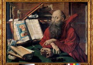 Rappresentazione di San Girolamo nel suo studio