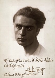 Ritratto del pittore Roberto Aloy, 07/06/1921 (foto b/n) da Mario Castagneri