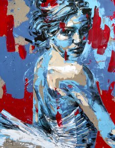 Bolshoi n. 2, 2024 (acrilico e olio su tela rovesciata)