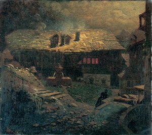 Notturno tra i caseggiati da Mario de Maria