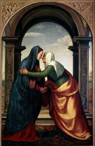 La Visitazione di Santa Elisabetta alla Vergine Maria da Mariotto Albertinelli