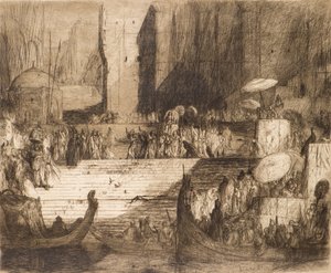 Cerimonia Funebre sul Gange da Marius Alexander Jacques Bauer