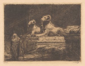 Guardiani del tempio egizio