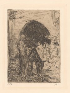 Conduttore di asini a Costantinopoli da Marius Bauer (signed by artist)