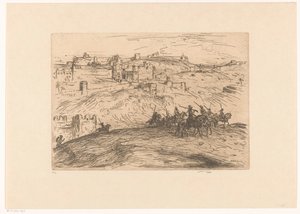 Cavalieri su una collina