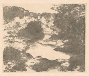 Paesaggio collinare con fiume da Marius Holleman