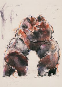Lotta (carboncino e conté su carta)
