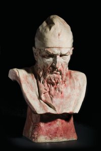 Un busto in ceramica di Ivan il Terribile, XIX secolo da Mark Antokolsky