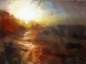 Un tramonto a Cromer - Norfolk (tecnica mista)