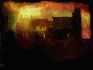 Abbazia di Whitby - tramonto