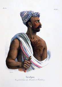 Capo della casta a Pondicherry Puducherry, India, 1828 da Marlet et Cie