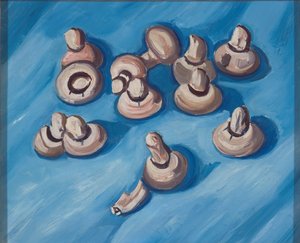 Funghi su sfondo blu da Marsden Hartley