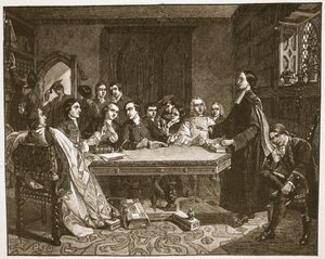 John Wesley e i suoi amici a Oxford, illustrazione da 