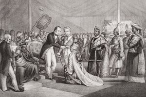 Grande Durbar a Cawnpore dopo la Soppressione della Rivolta dei Sepoy, 1858, da 