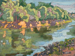 Sul lato soleggiato del fiume Koros, 2012 da Marta Martonfi Benke