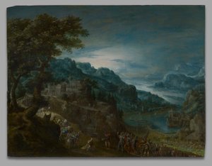 La riconciliazione di Giacobbe ed Esaù da Marten van Valckenborch
