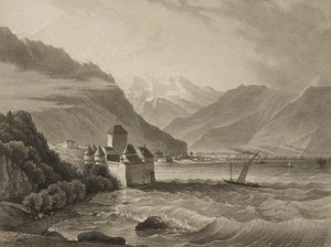 Chateau de Chillon; vista da Vevey