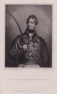 Sir Thomas Picton, generale gallese delle guerre napoleoniche ucciso nella battaglia di Waterloo