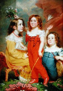 Tre bambini in un interno da Martin Archer (attr. to) Shee