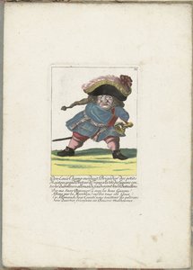 Il nano francese Don Luis Champ-merdant, ca. 1710 (Il Callotto resurcitato)
