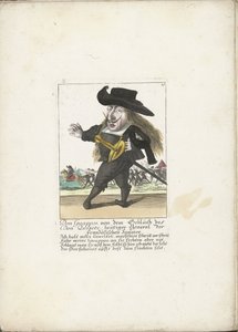 Il nano spagnolo Don Guappos, ca. 1710 da Martin Engelbrecht (attributed to)