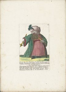 Il nano Hali Nasili Pascha, ca. 1710 da Martin Engelbrecht (attributed to)