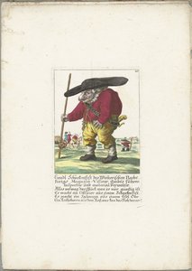 Il nano Liendl Schnekenfist, ca. 1710 da Martin Engelbrecht (attributed to)