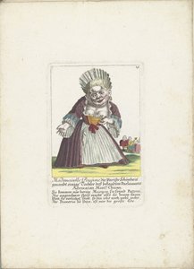 La nana Mademoiselle Poupon, come bellezza parigina, ca. 1710