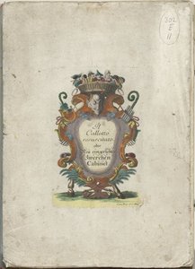 Frontespizio per la serie: Il Callotto resurcitato oder Neu eingerichtes Zwerchen Cabinet, ca. 1710 da Martin Engelbrecht (attributed to)