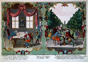 Ragazzi adolescenti, inizio XVIII secolo da Martin Engelbrecht