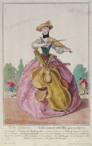 Il costruttore di strumenti, c.1735, pubblicato ad Augusta da Martin Engelbrecht