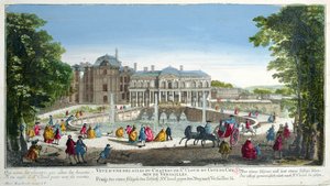 Veduta del Castello di Saint-Cloud vicino a Versailles, metà del XVIII secolo