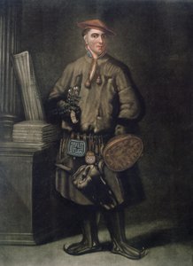 Carolus Linnaeus (1707-78) nel suo abito lappone, inciso da Henry Kingsbury, pubblicato nel 1805