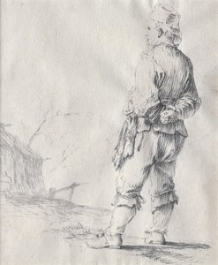Ragazzo in piedi da Martin Johann Schmidt